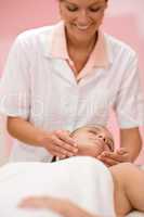 Wellness body care - woman at massage