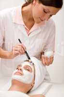 Facial mask - Woman at beauty salon