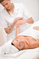 Body care - woman hand massage