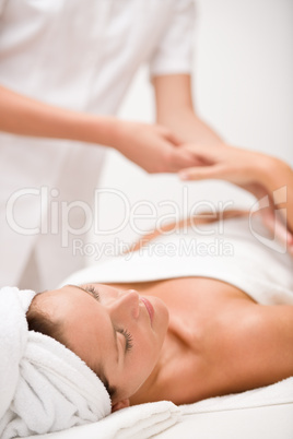 Luxury care - woman at massage