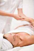 Luxury care - woman at massage