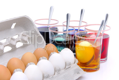 Ostereier färben - easter eggs colour 10