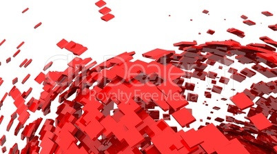 3D Background - Red Cyberspace 05