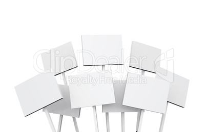 White Demo signs - 03