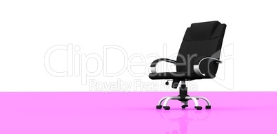 3D - Chefsessel / Bürostuhl auf Pink