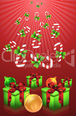 merry christmas with gifts