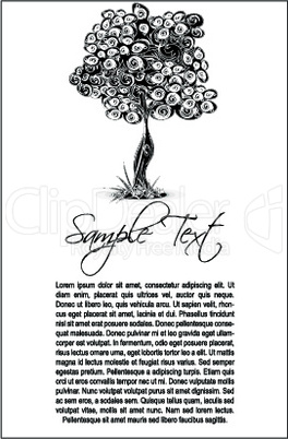 tree with sample text