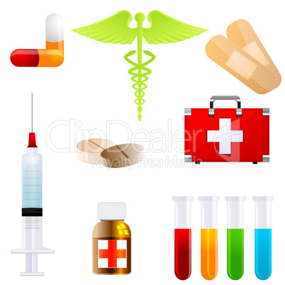 set of medical icons