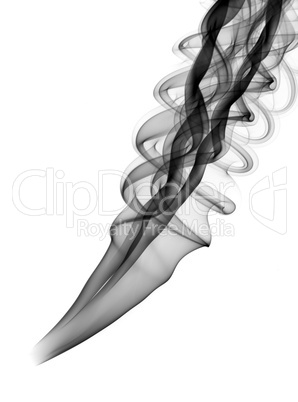 Abstract black smoke pattern