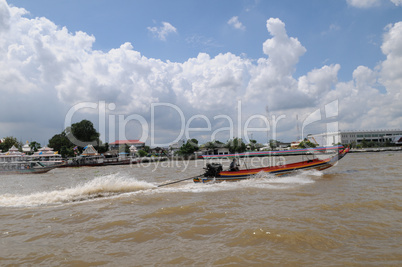 Speedboat on the River Chao Praya
