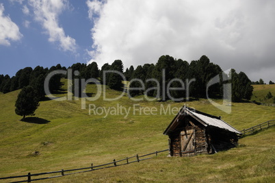 Hütte auf der Villanderer Alm