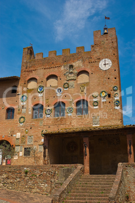 Certaldo Alto in der Toskana, Italien - Certaldo Alto in tuscany