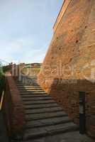 Treppe zum Castello dei Vicari in Lari, Toskana, Italien - Stairway to the Castello die Vicari in Lari, Tuscany, Italy