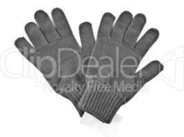 Grey gloves