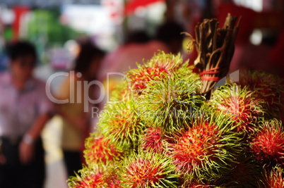 rambutans, exotic fruits