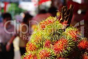 rambutans, exotic fruits