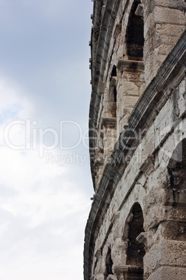 Fragment of amphitheatre in Pula