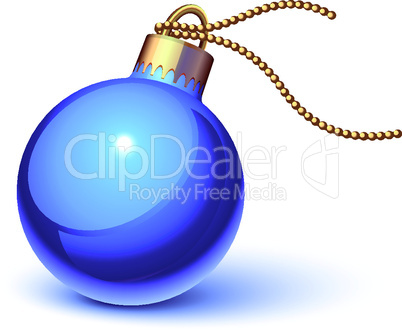 Blue christmas ornament