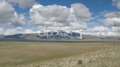 Timelapse of mountain lake Dayan Nuur in Mongolian Altai
