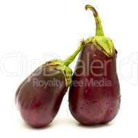 Raw eggplants