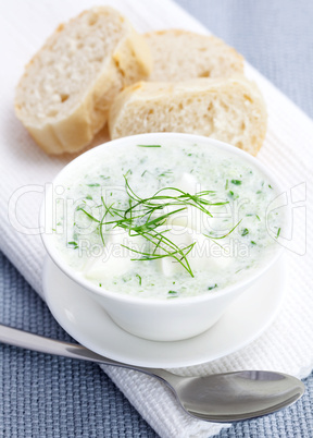 kaltes Gurkensüppchen / cold cucumber soup