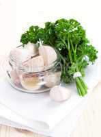Knoblauch und Petersilie / garlic and parsley