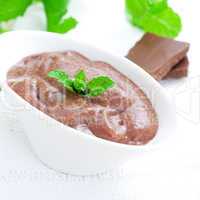 frischer Schokoladenpudding / fresh chocolate pudding