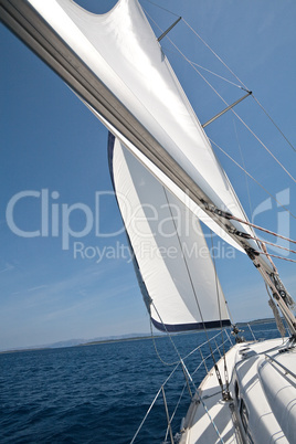 wind in white sails