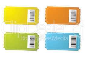 Ticket stub barcode