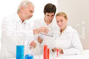 Chemistry experiment -  scientists in laboratory