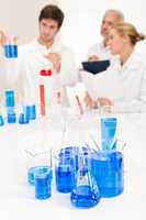 Laboratory - beaker with blue liquid