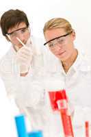 Chemistry experiment -  scientists in laboratory