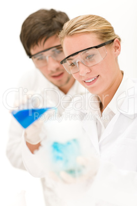Chemistry experiment -  scientists in laboratory