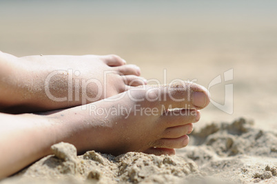 Relaxing at the beach