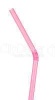 Pink drinking straw