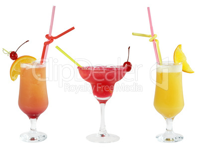 Three cocktails