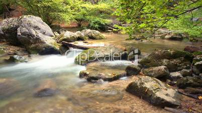 time lapse. wild river.