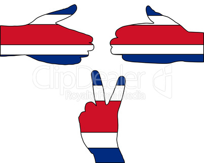 Costa Rica Handzeichen