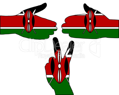 Kenia Handzeichen Kenia Handzeichen