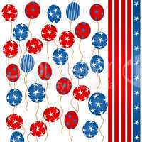 Stars and stripes balloons