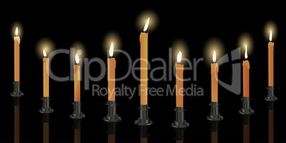 Nine candle menorah