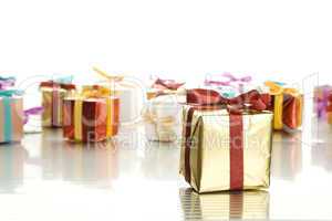 Lots of colorful gift boxes