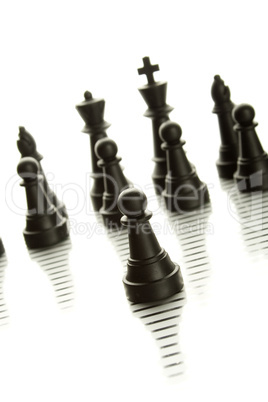 Black chess pieces