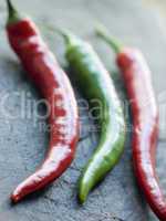 Red and Green Chillies