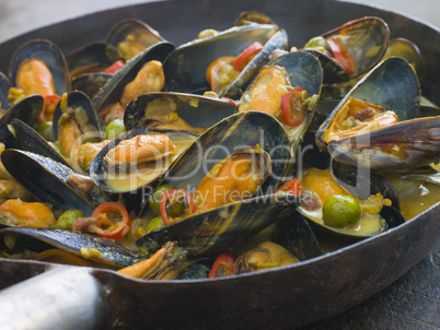Mussels Cooked Bangladeshi Rezala Style