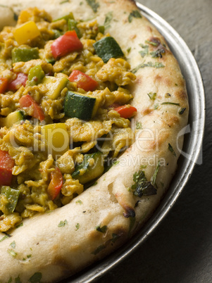 Indian Scrambled Eggs and Naan Bread