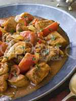 Chicken Bhoona in a Pewter dish
