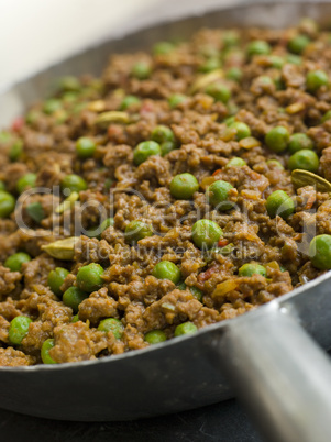 Keema Curry and Peas