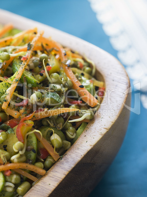 Bowl of Moong Bean Tikka Salad