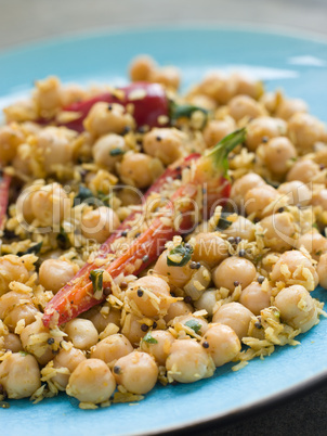 Chick Peas and Coconut with Chilli